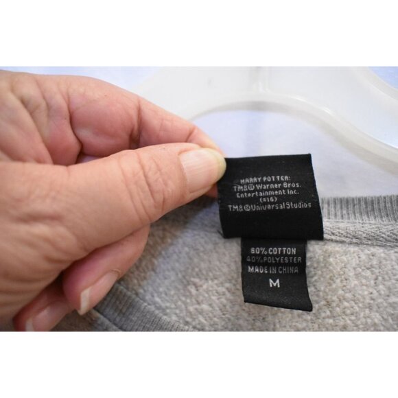 Unisex Universal Studios Harry Potter Bleached Out Sweatshirt Gryffindor Size M - Picture 6 of 8